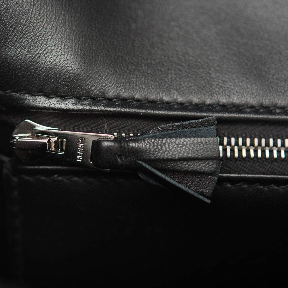 Hermes Black Matte Alligator and Ombre Lizard Marquette Constance 24cm Palladium Hardware