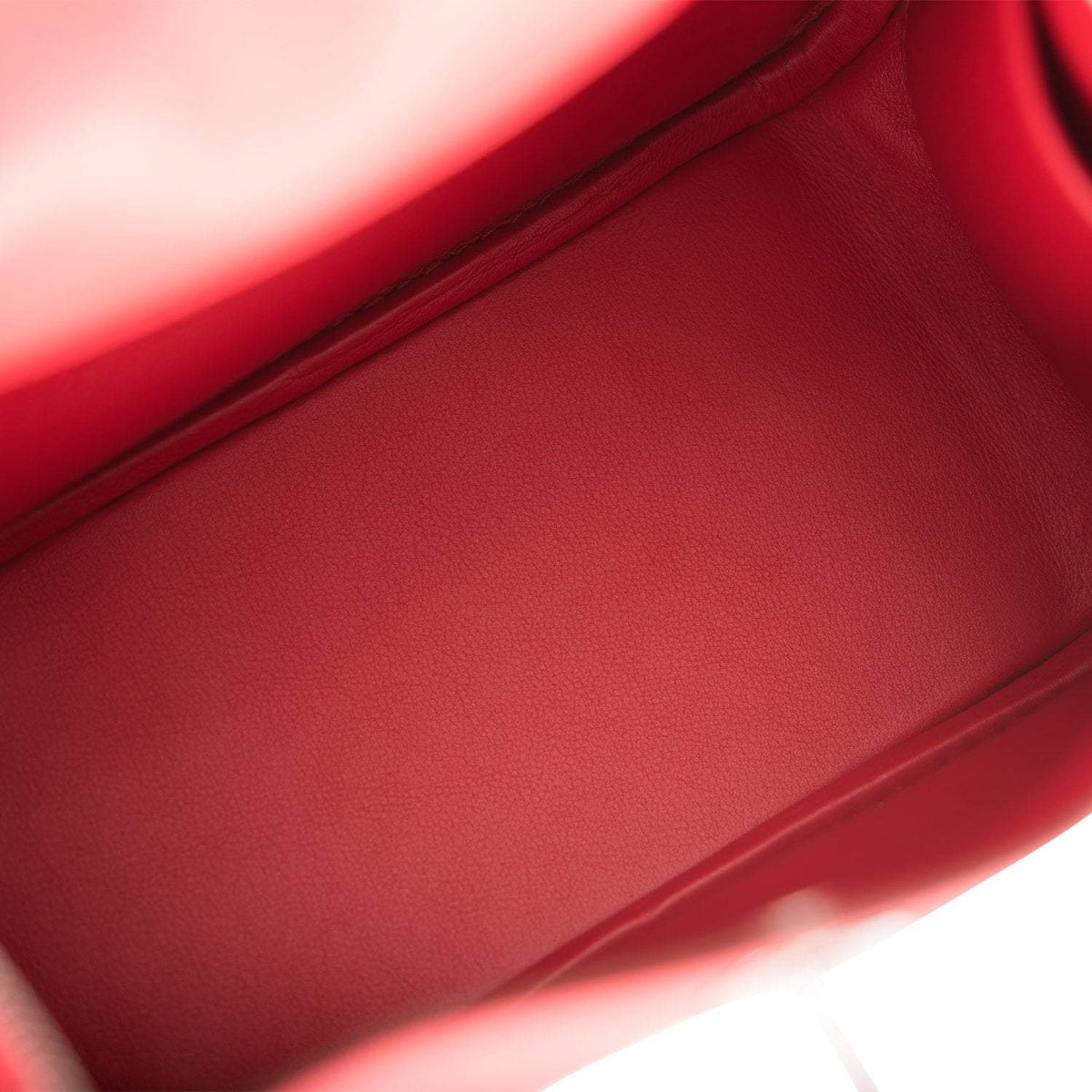 Hermes Rouge de Coeur Swift Mini Lindy Palladium Hardware
