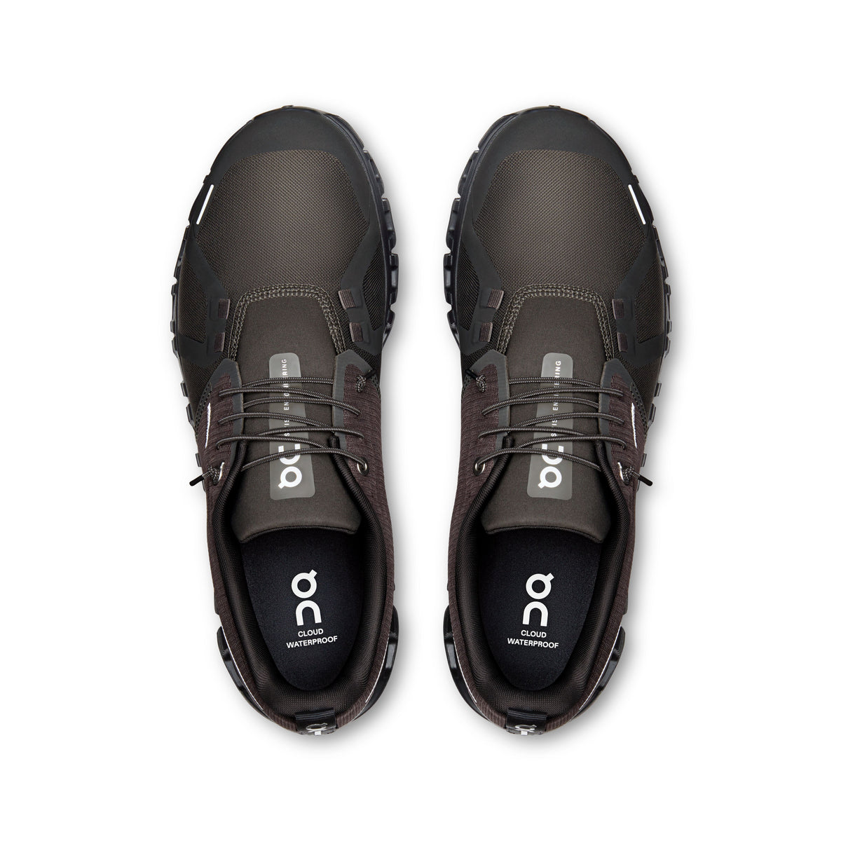 On Cloud 6 Waterproof Men's Shoes - Espresso / Black