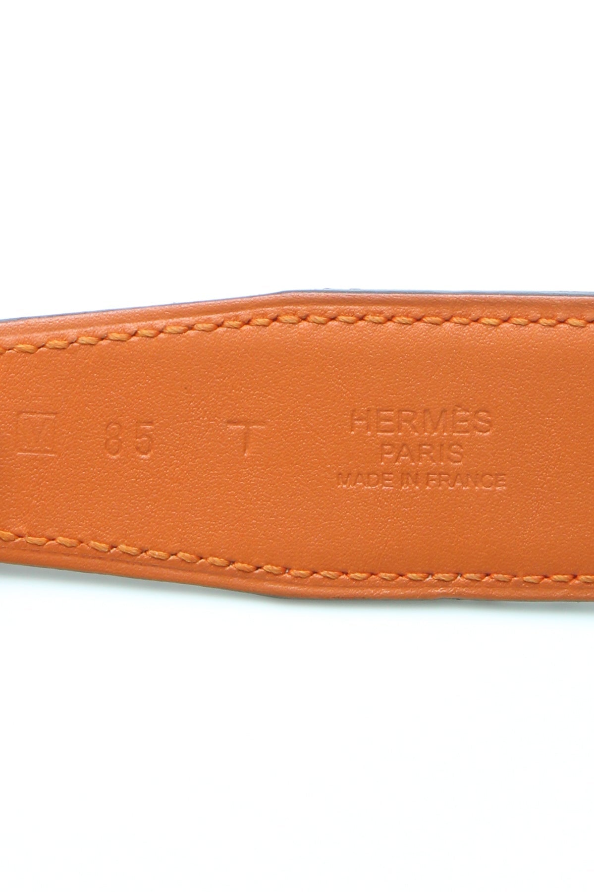 32mm Quizz Reversible Belt - White/Orange Size 85