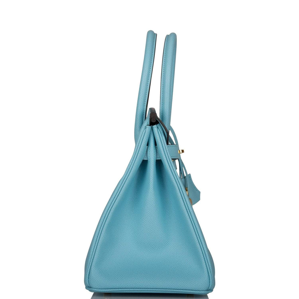 Hermes Birkin 30 Bleu Atoll Epsom Gold Hardware