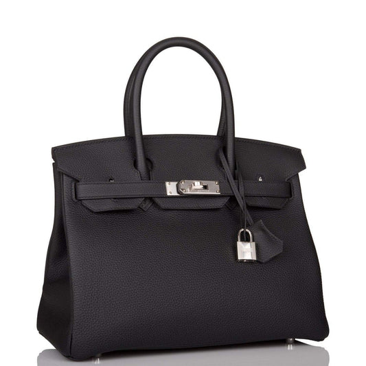 Hermes Black Togo Birkin 30cm Palladium Hardware