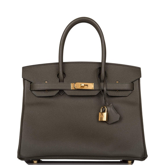 Hermes Birkin 30 Vert de Gris Epsom Gold Hardware