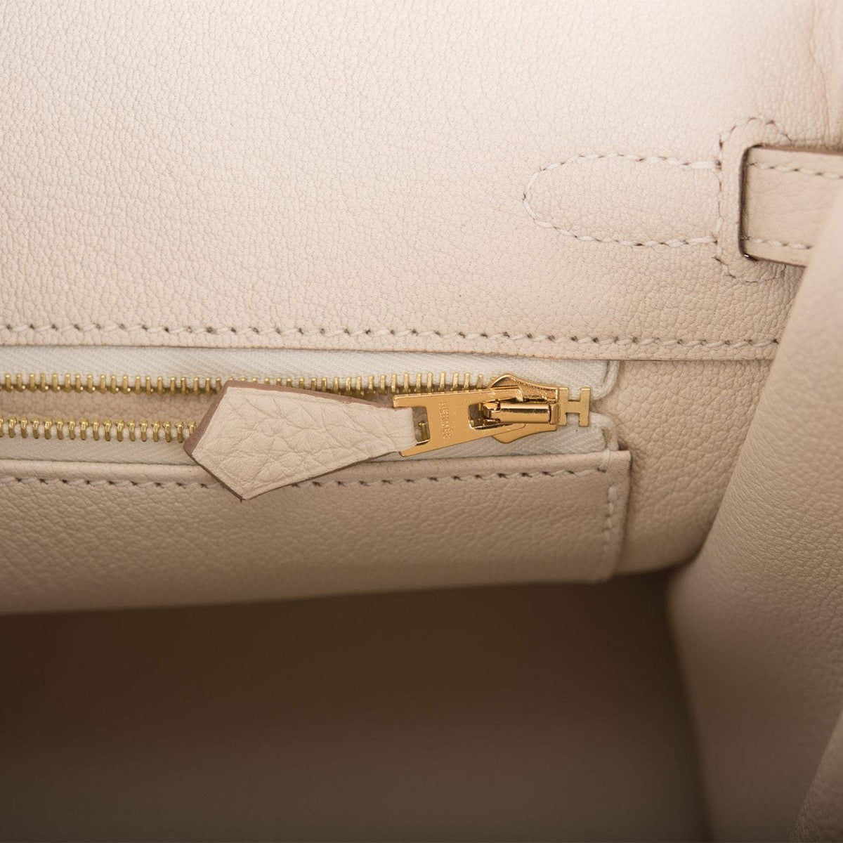 Hermes Birkin 25 Craie Togo Gold Hardware