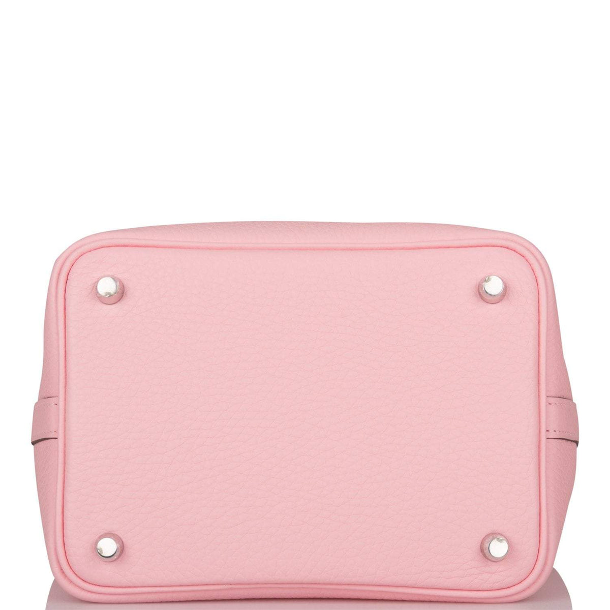 Hermes Rose Sakura Clemence Picotin Lock 18cm Palladium Hardware