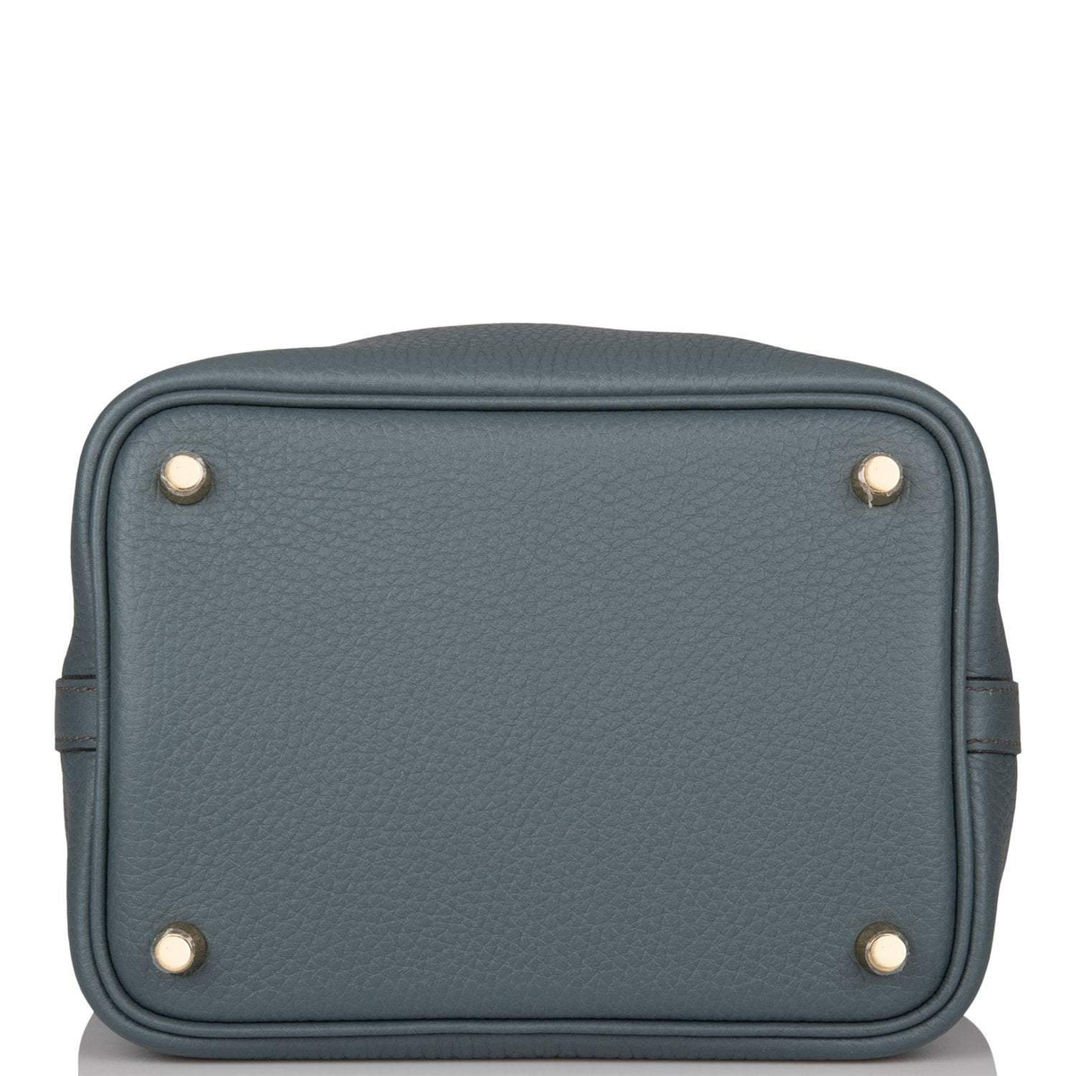 Hermes Bleu Orage Clemence Picotin Lock 18cm Gold Hardware