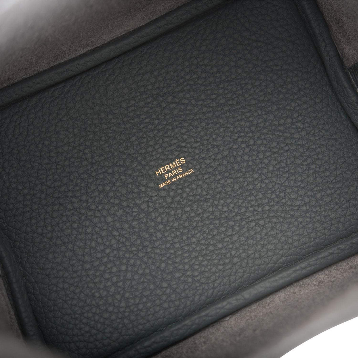 Hermes Bleu Orage Clemence Picotin Lock 18cm Gold Hardware