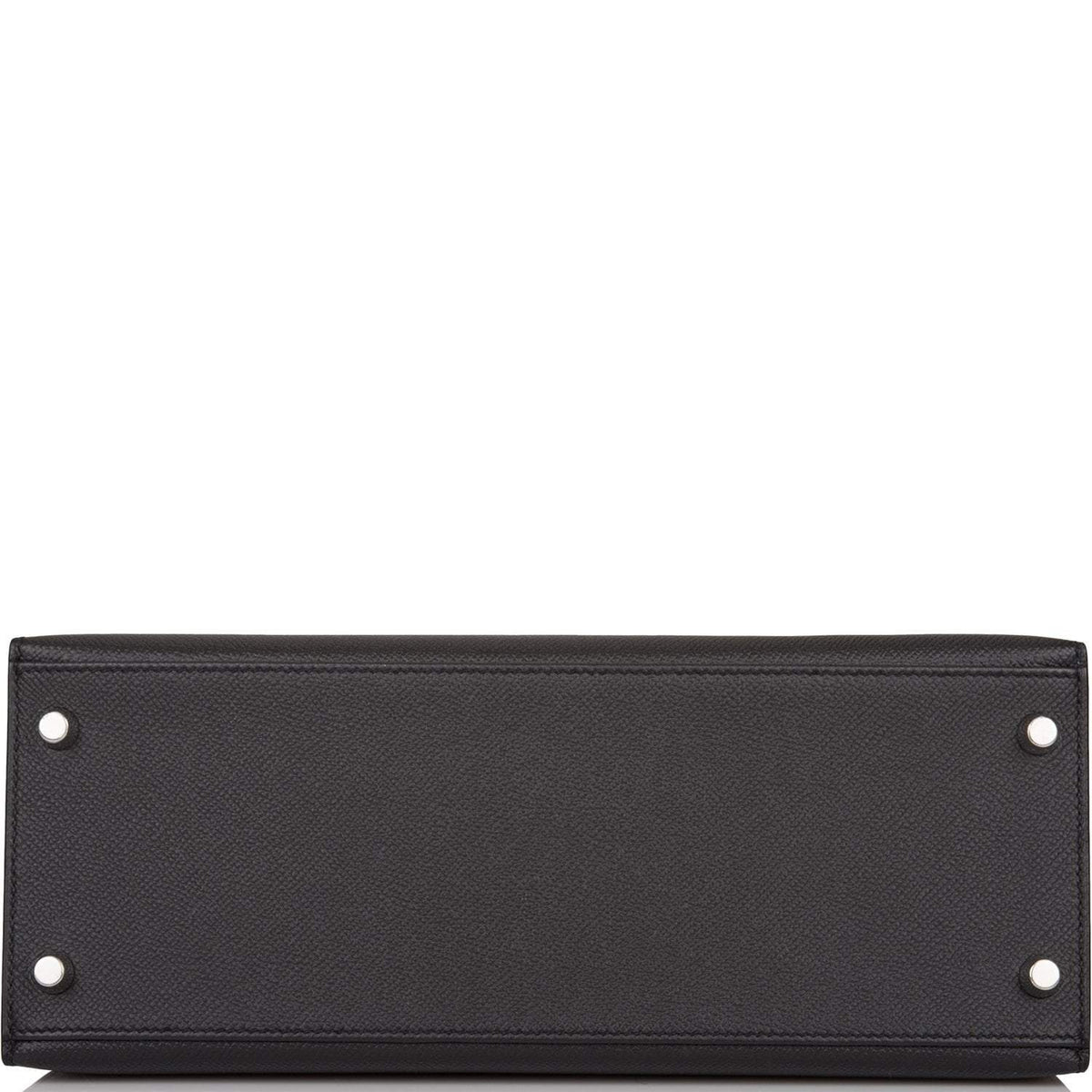 Hermes Black Epsom Sellier Kelly 28cm Palladium Hardware