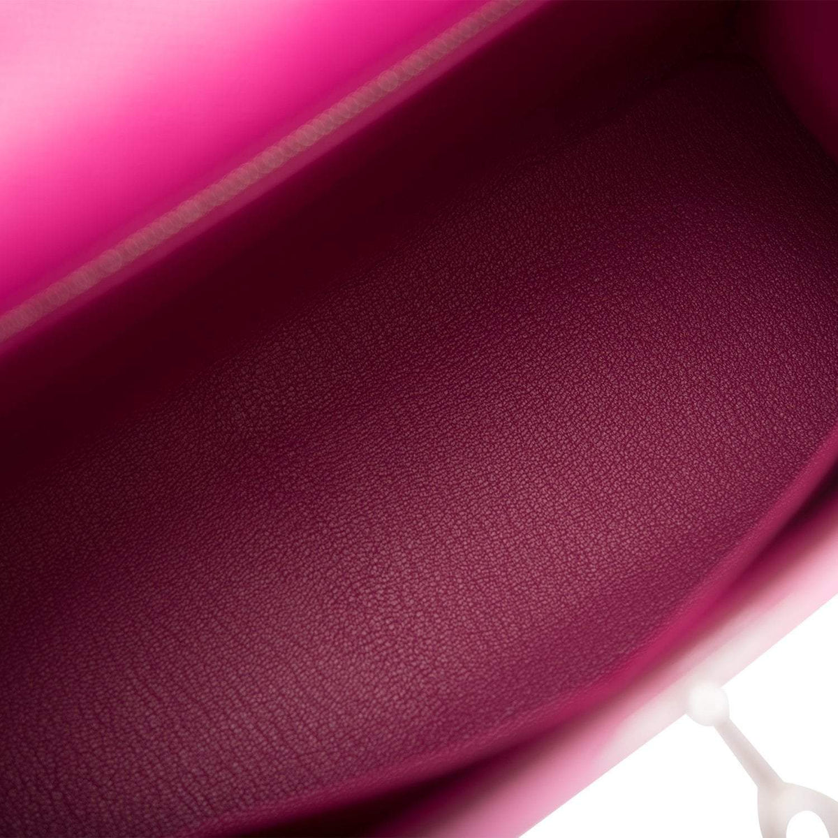 Hermes Kelly 28cm Bi-Color Rose Pourpre and Rose Jaipur Epsom Sellier Brushed Palladium Hardware