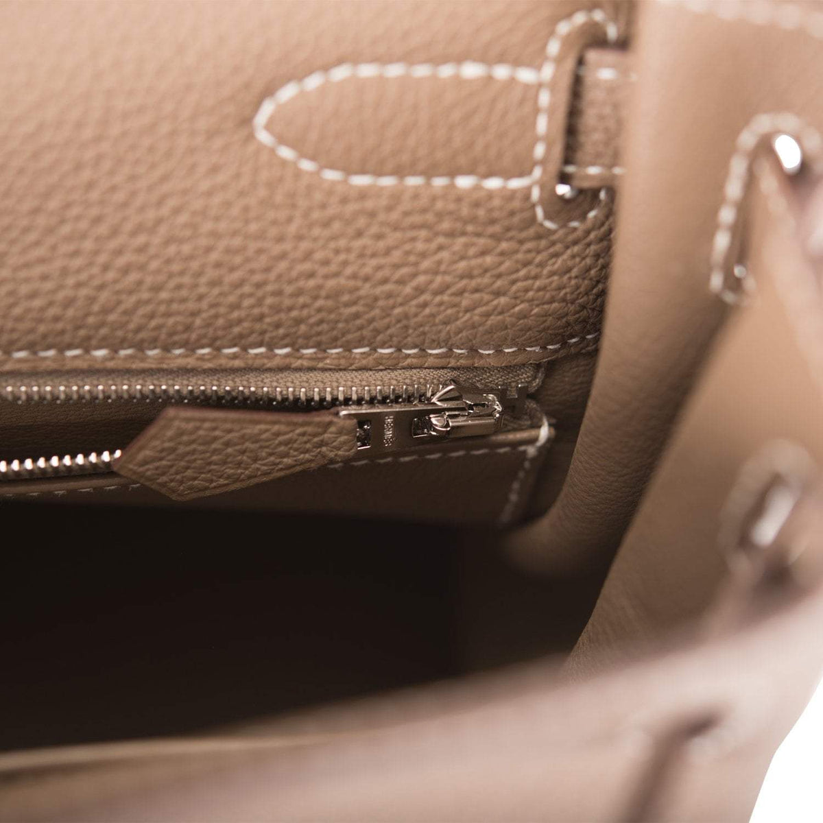 Hermes Kelly Retourne 32 Etoupe Togo Palladium Hardware