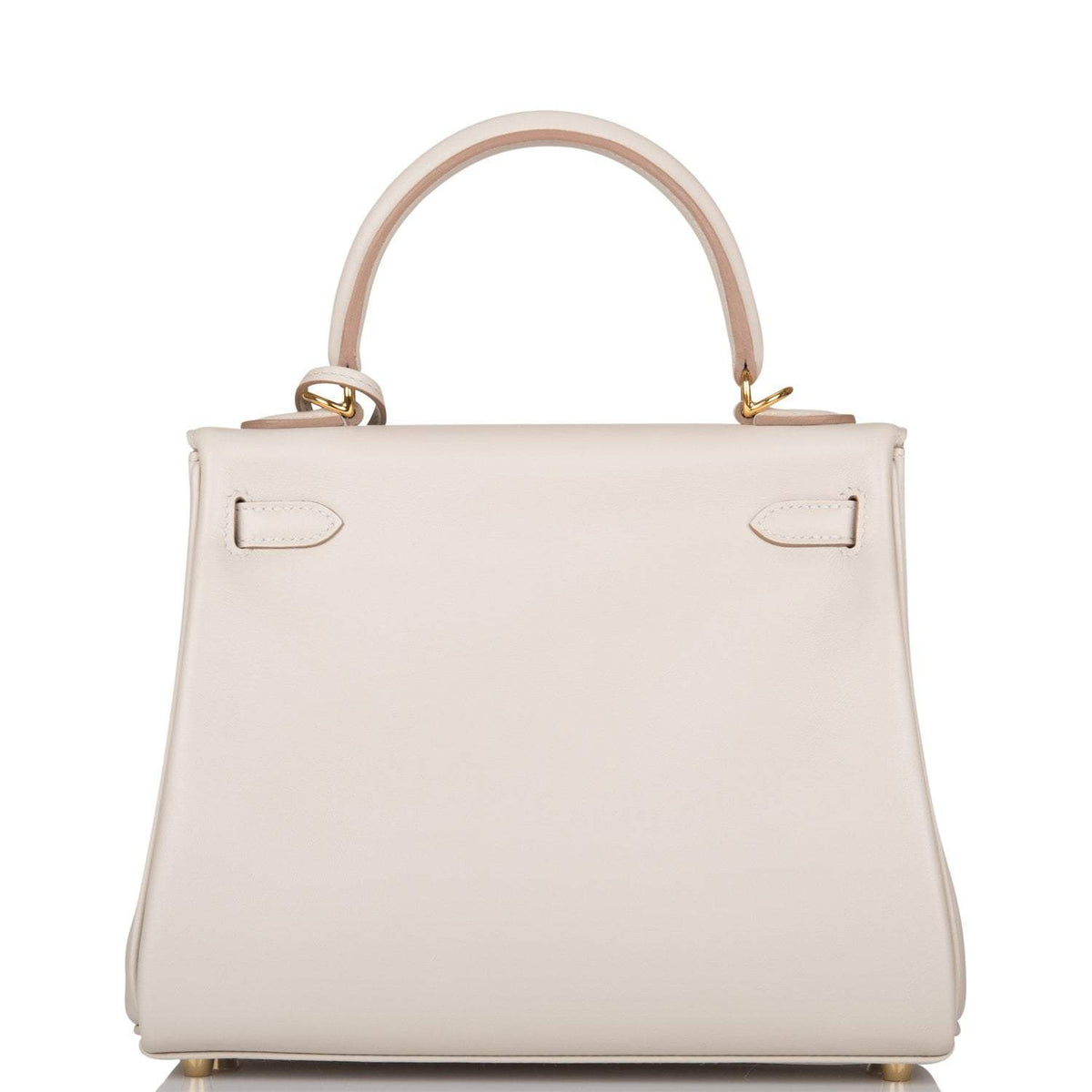 Hermes Gris Perle Swift Retourne Kelly 25cm Gold Hardware