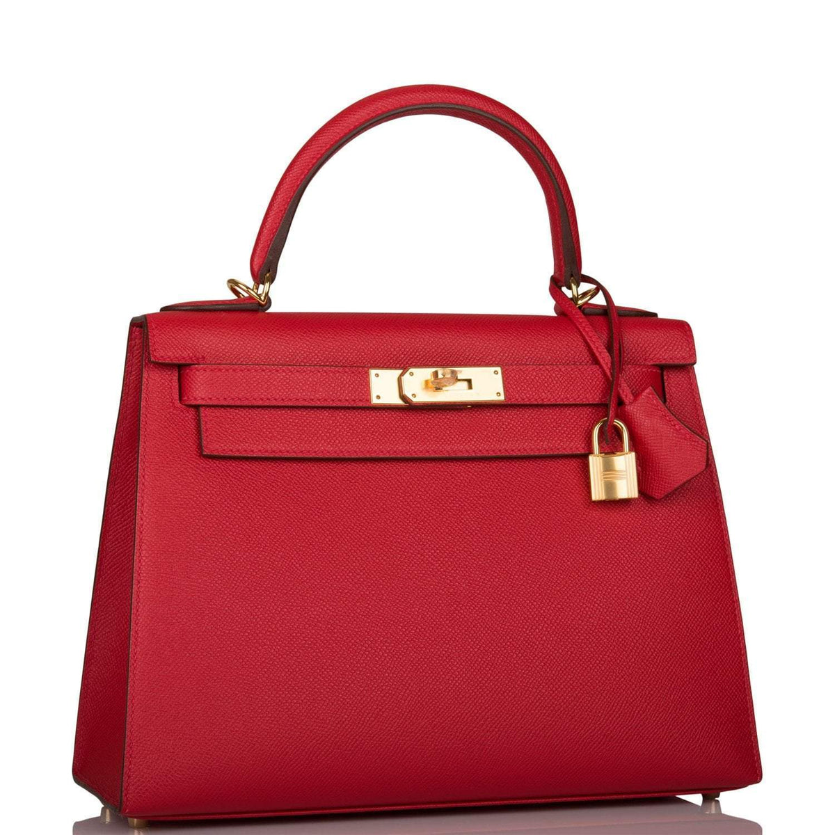 Hermes Rouge Casaque Epsom Sellier Kelly 28cm Gold Hardware