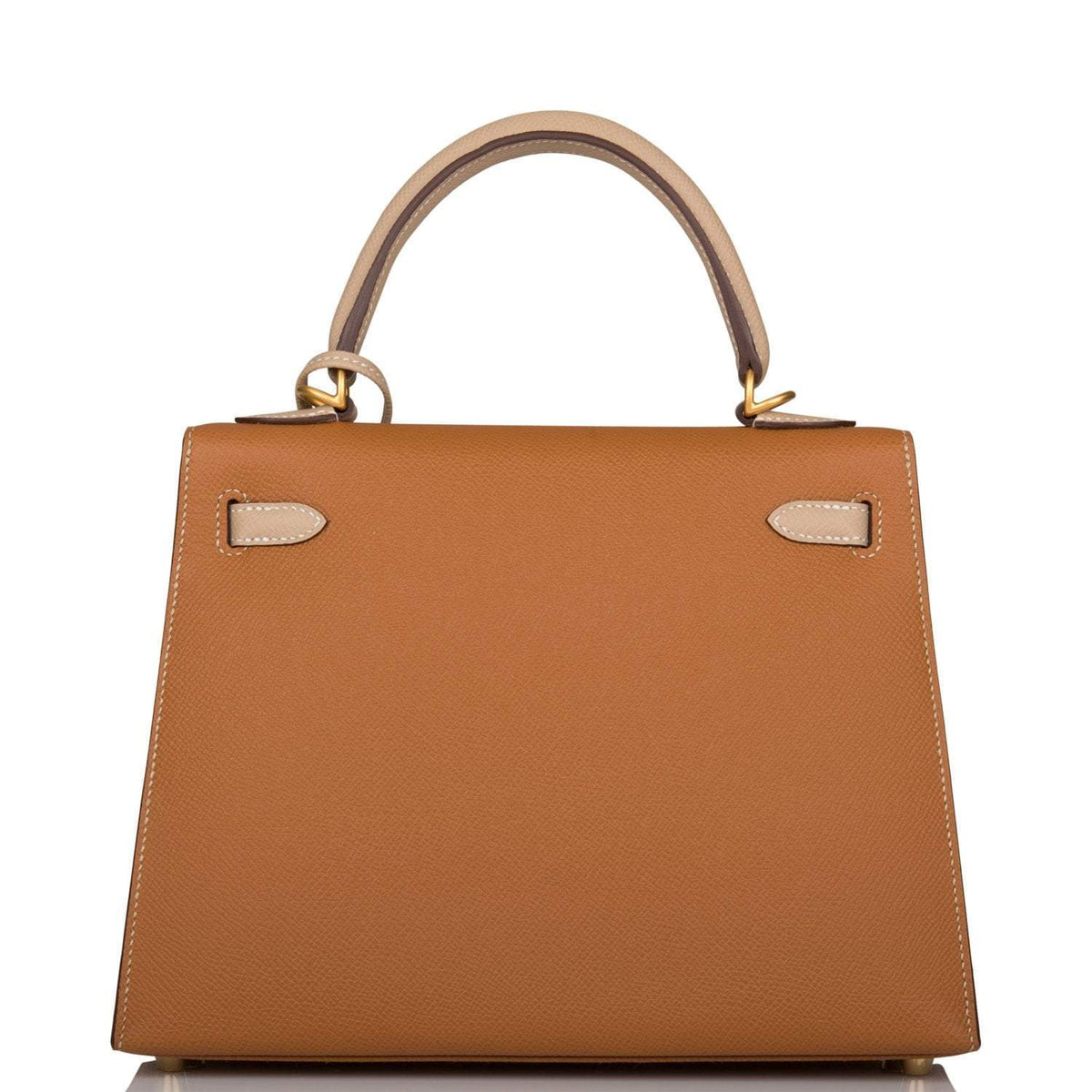 Hermes Kelly Sellier 25cm Gold and Trench Epsom  Brushed Gold Hardware