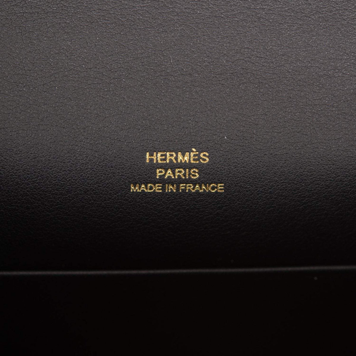 Hermes Kelly Pochette Black Swift Gold Hardware